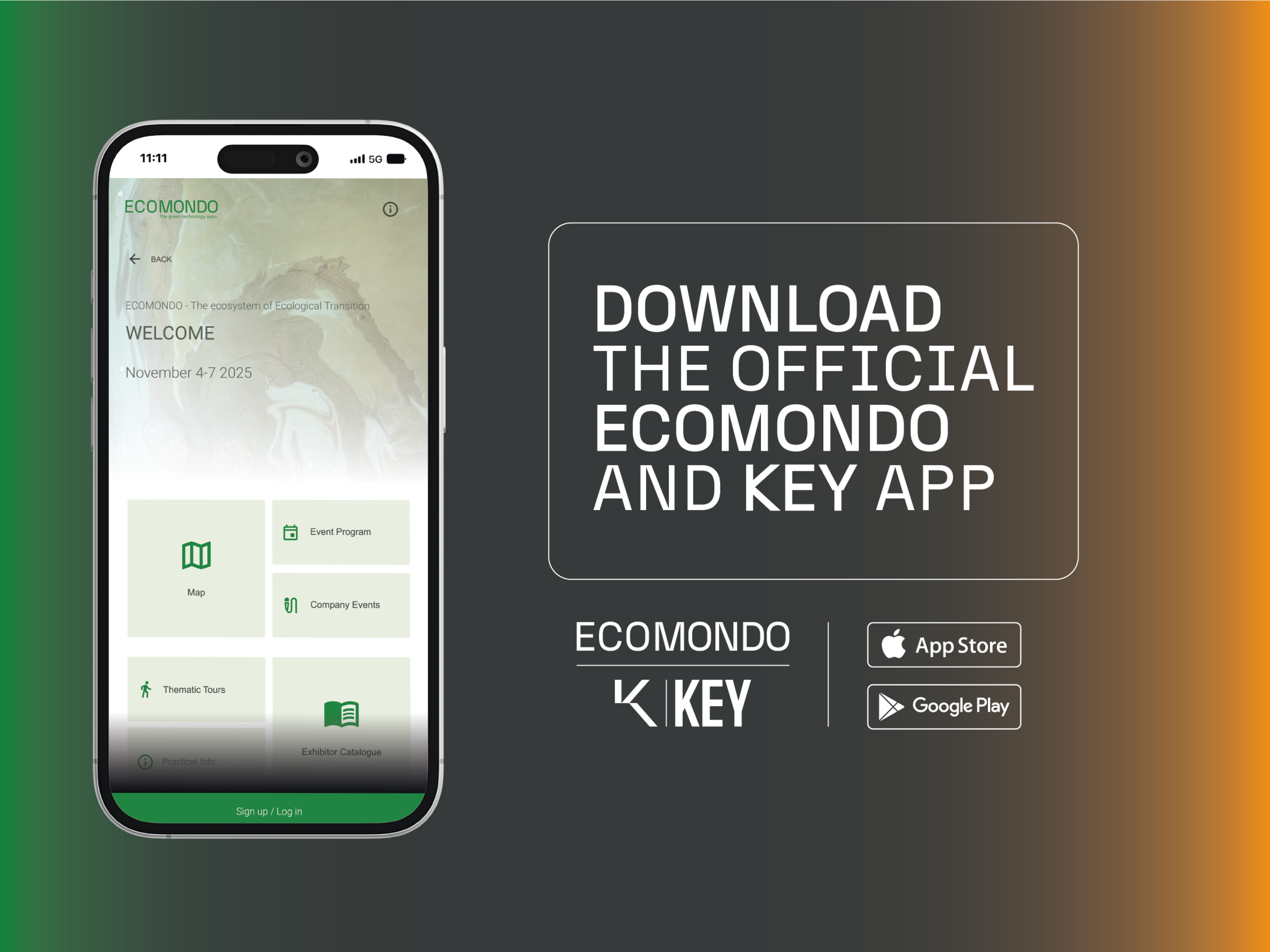 banner app ufficiale di ecomondo e key